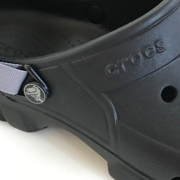 CROCS Clogs Off-road Sport Clog Black Men’s Size 10 Women’s Size 12 NWOT - Picture 5 of 16